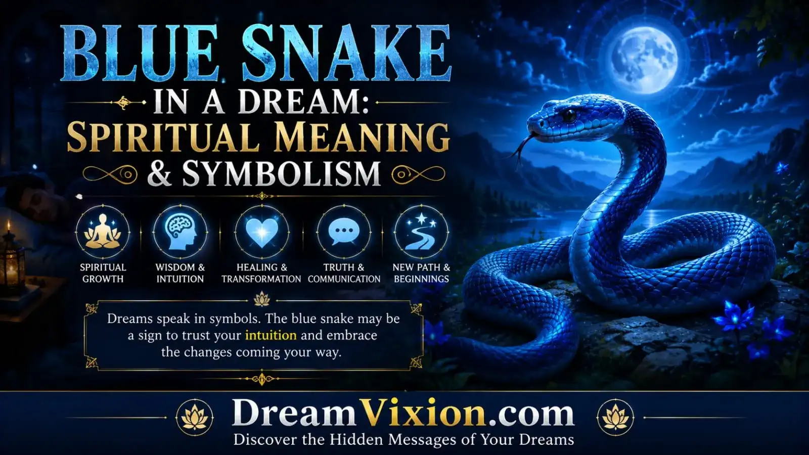 Blue Snake in a Dream