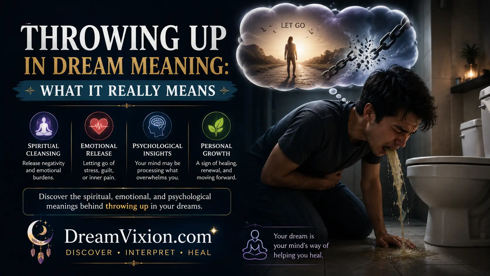 Throwing Up in Dream Meaning